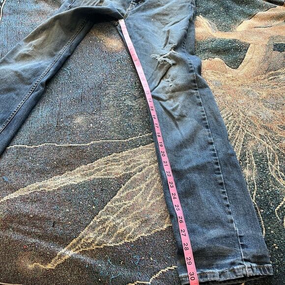 Levi’s 511 Men’s Blue Jeans Distressed Straight Workwear Streetwear 30X32 Faded - Picture 12 of 15